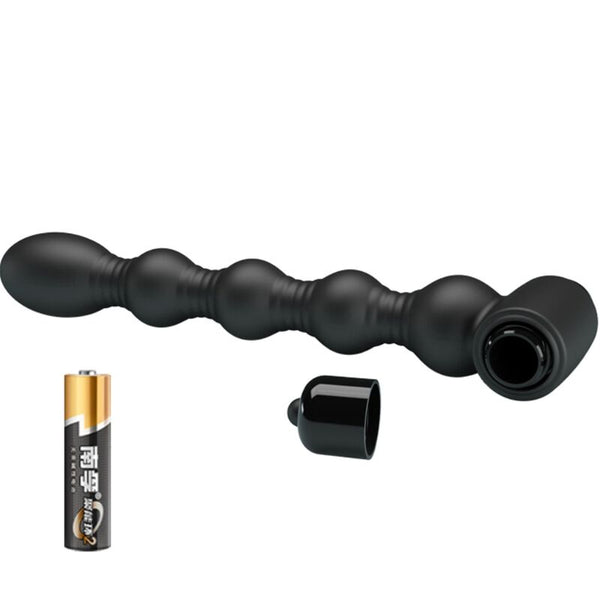 Pretty lynn plug anal silicona 10 vibraciones negro