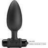Plug anal vibrador Pretty Vibra 2 con 10 vibraciones negro