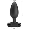 Plug anal vibrador Pretty Vibra 2 con 10 vibraciones negro