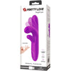 Angelique vibrador multifunción con estimulador de clítoris morado