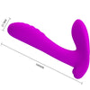 Masajeador y vibrador 12 vibraciones control remoto morado