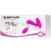 Masajeador y vibrador 12 vibraciones control remoto morado