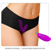 Masajeador y vibrador 12 vibraciones control remoto morado