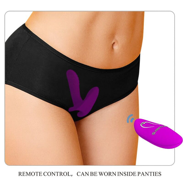 Masajeador y vibrador 12 vibraciones control remoto morado