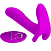 Masajeador y vibrador 12 vibraciones control remoto morado