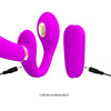 Thunderbird vibrador doble arnés control remoto morado