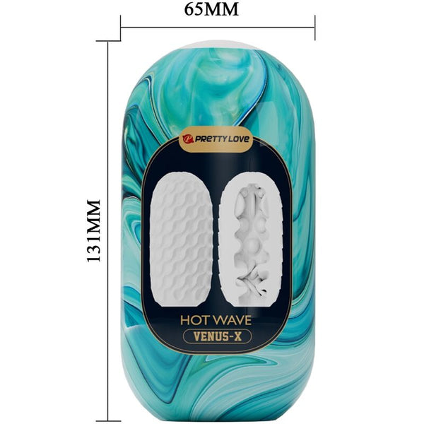 Pretty hot wave masturbador masculino silicona blanco