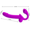 Kelpie estimulador arnés doble morado