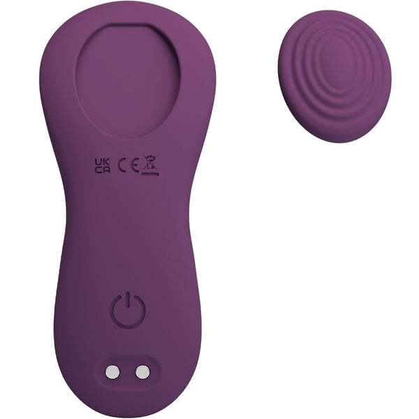 Pretty mane masajeador lay on clítoris 10 vibraciones control remoto morado