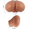 Luna trasero vibrador con vagina y ano realístico control remoto