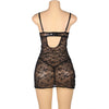 Subblime 954185 babydoll de encaje con tirantes ajustables negro s m