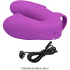 Athena vibrador de dedo con estimulador clítoris morado