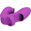 Athena vibrador de dedo con estimulador clítoris morado
