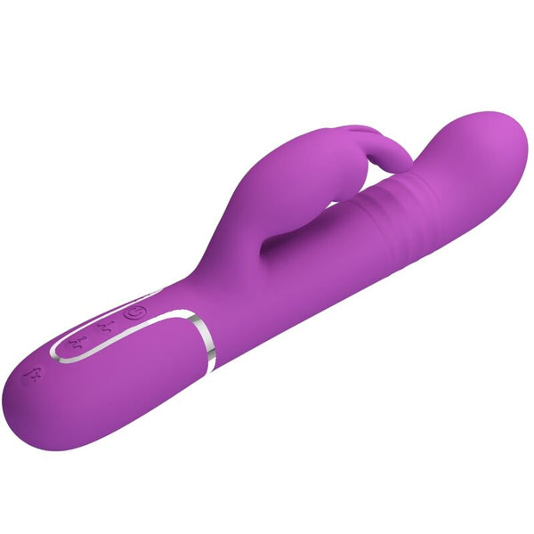 Coale vibrador rabbit multifunción 4 en 1 morado