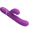 Perlita vibrador rabbit multifunción 3 en 1 morado