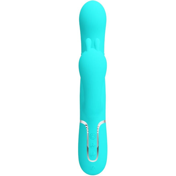 Cammy triple vibrador rabbit multifunción 4 en 1 azul