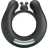 Dahlia anillo vibrador con estimulador de clítois 12 vibraciones negro