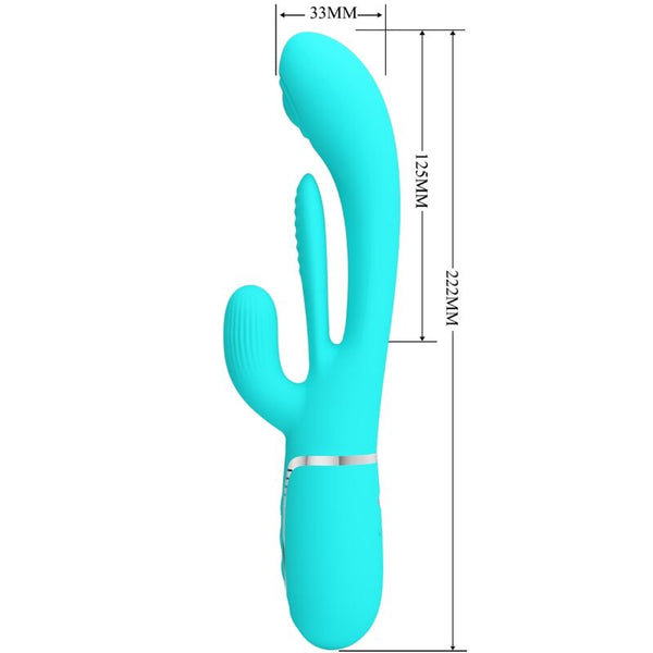 Shania triple vibrador rabbit multifunción 3 en 1