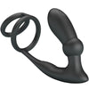 Pretty emoni anillo pene con plug anal 12 vibraciones negro