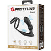 Pretty emoni anillo pene con plug anal 12 vibraciones negro