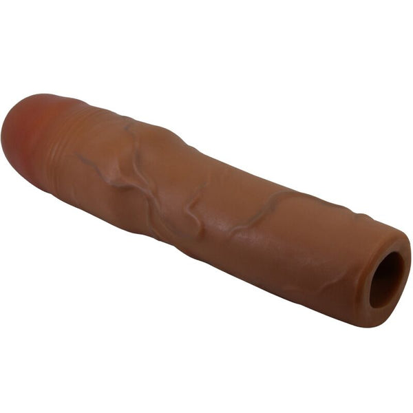 Pretty kylian funda para pene con extensión de 7.6 cm mulato