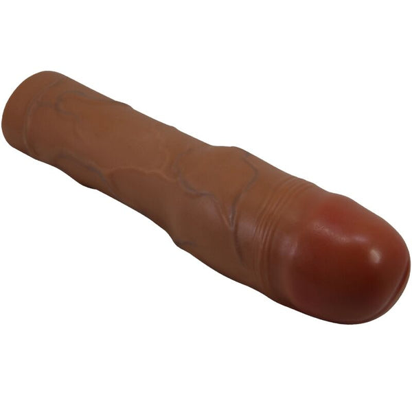 Pretty kylian funda para pene con extensión de 7.6 cm mulato