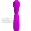Sibel vibrador Punto G con estimulador clítoris 10 vibraciones morado