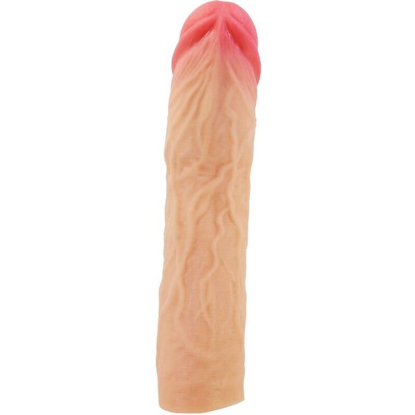 Pretty derek funda pene con extensión de 7.6 cm natural