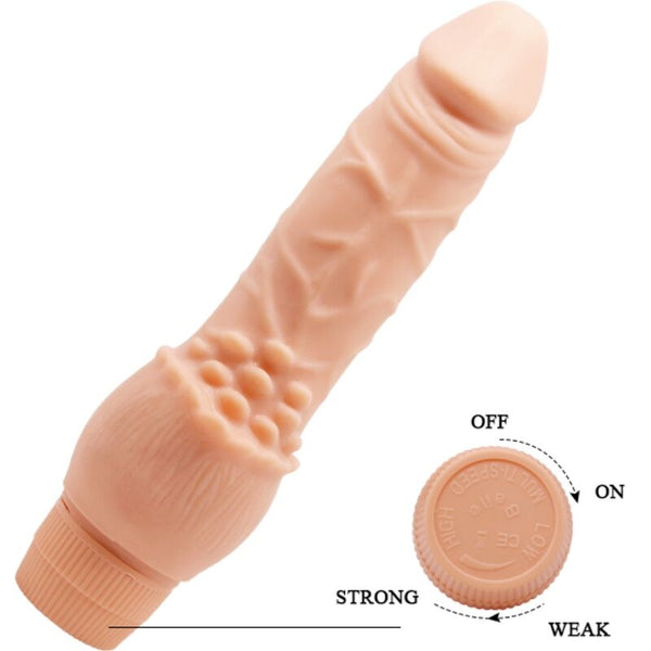 Barbara vibrador realístico 19.5 cm natural