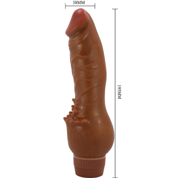 Barbara vibrador realístico 19.5 cm mulato