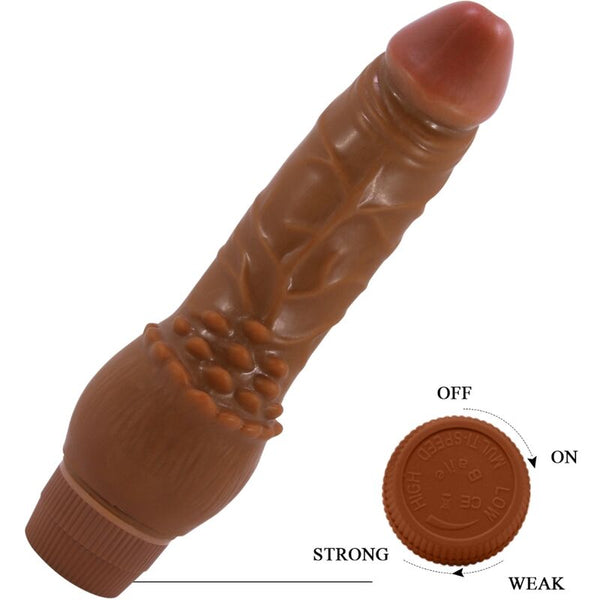 Barbara vibrador realístico 19.5 cm mulato