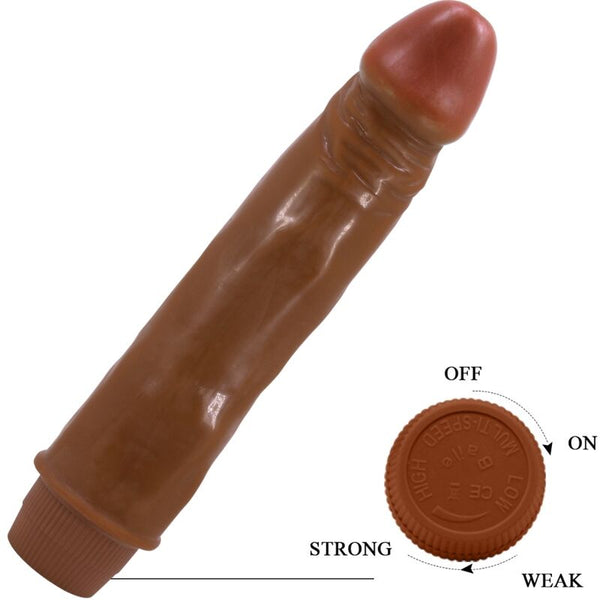 Dwarf vibrador realístico 21 cm mulato