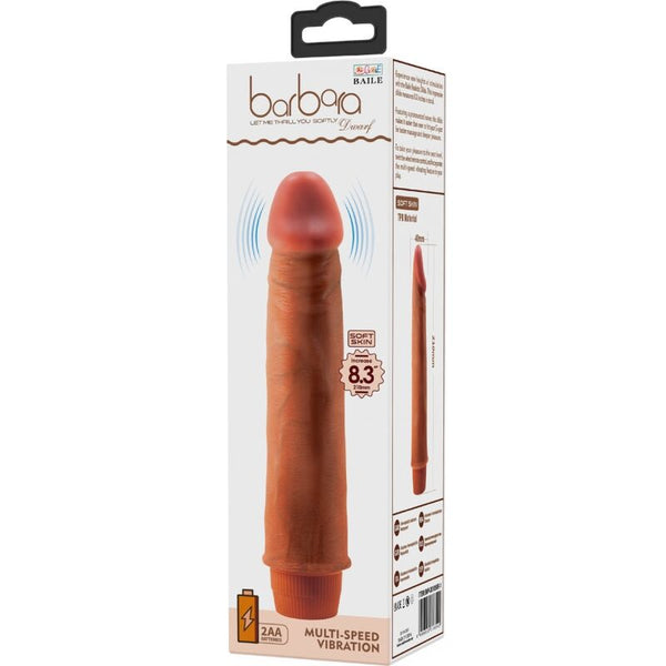 Dwarf vibrador realístico 21 cm mulato