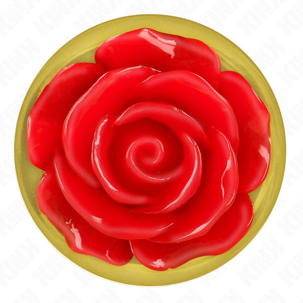 Kink plug anal dorado rosa roja talla s