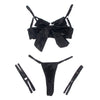 Subblime 955205 set sujetador con lazo negro ajustable l xl