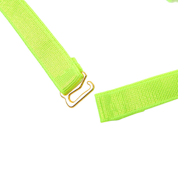 Subblime 955274 set sujetador con collar y detalles para piernas verde fluorescente s m