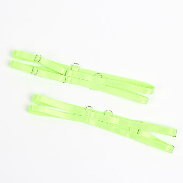 Subblime 955311 set sujetador con encaje y ligueros verde y azul s m