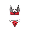 Subblime 955533 conjunto sujetador con cremallera de malla de charol rojo s m