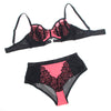 Subblime 955571 conjunto sujetador con cremallera de malla de charol rosa s m
