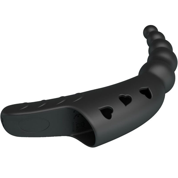 Jordin vibrador de dedo 10 vibraciones negro