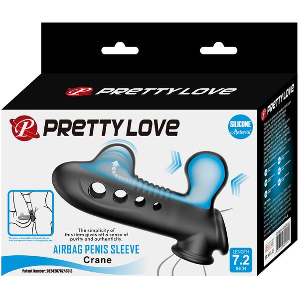 Pretty crane funda para pene con airbag negro