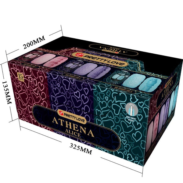 Pretty athena alice pack 15 masturbadores masculinos varios