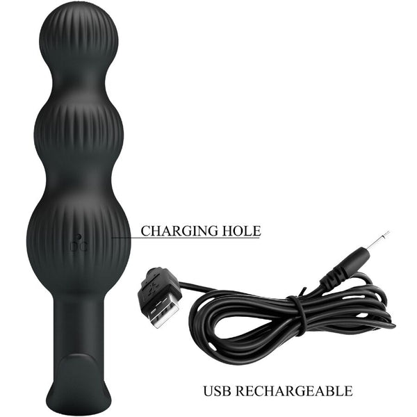 Sidney vibrador anal 10 vibraciones negro
