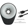 Pretty dj girl masturbador masculino con vibración 5 configuraciones negro
