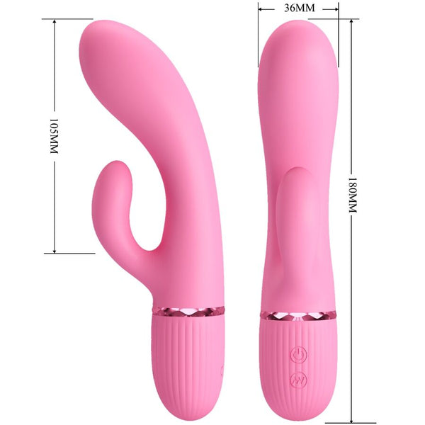 Marski vibrador rabbit y Punto G rosa