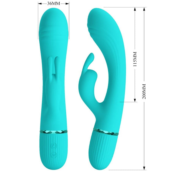 Scocco vibrador rabbit turquesa