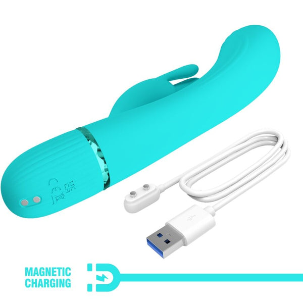Scocco vibrador rabbit turquesa