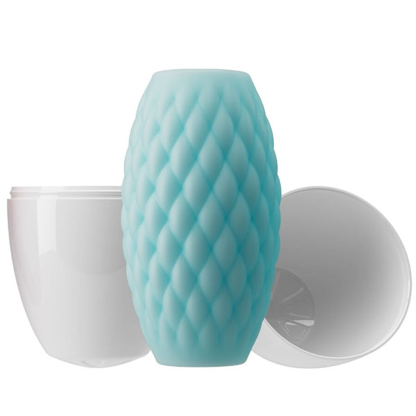 Pretty athena eros masturbador masculino silicona celeste