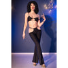 Chilirose cr 4851 set top negro y leggins con complementos dorados l