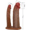 Pretty keaven arnés briefs universal y comfortable doble dildo